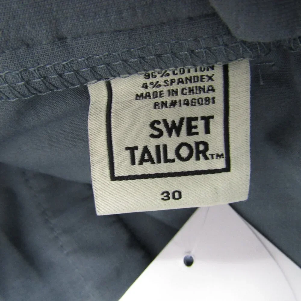 Swet Tailor NEW NWT Mens 30 Gray Everyday Chino Shorts Golf Athletic Comfy - Picture 6 of 7